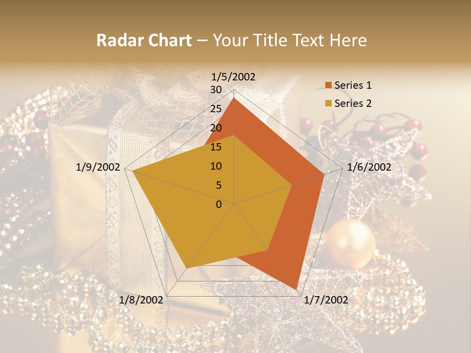 Present Red Stars PowerPoint Template