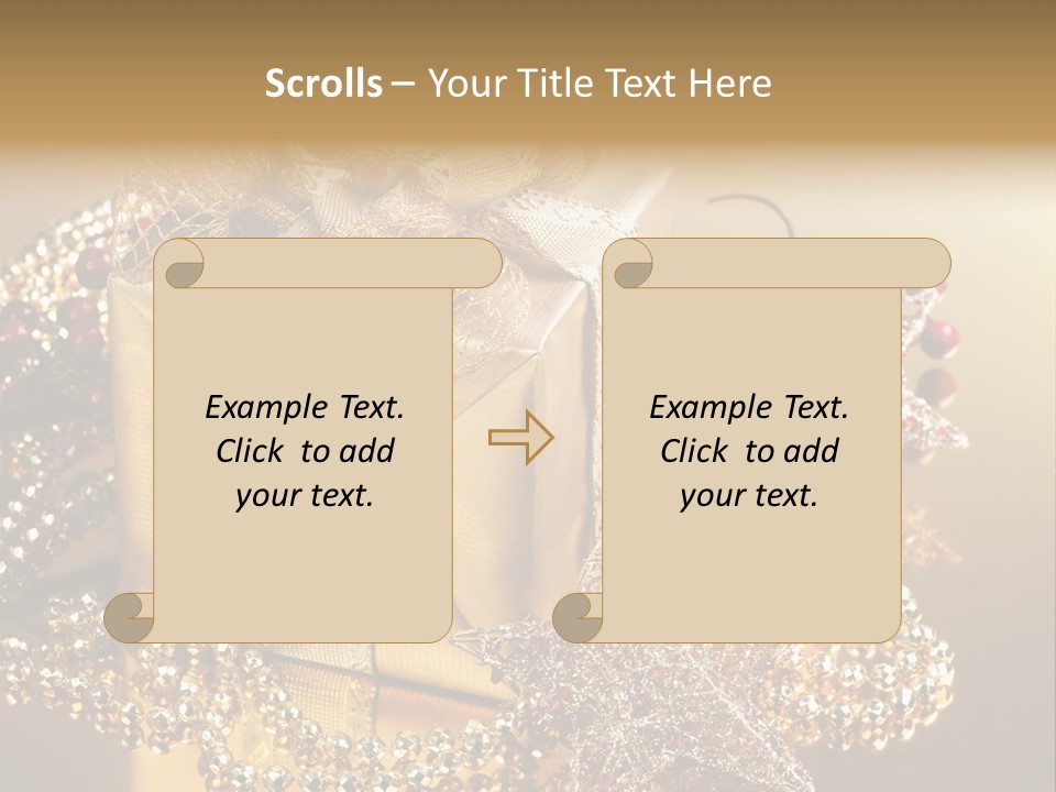Present Red Stars PowerPoint Template