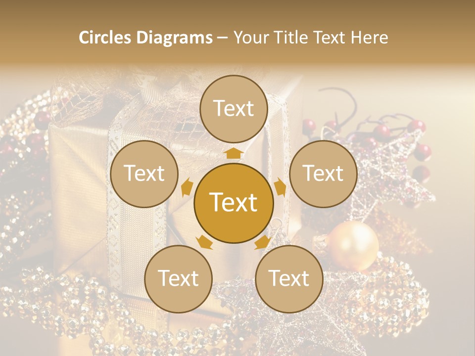 Present Red Stars PowerPoint Template