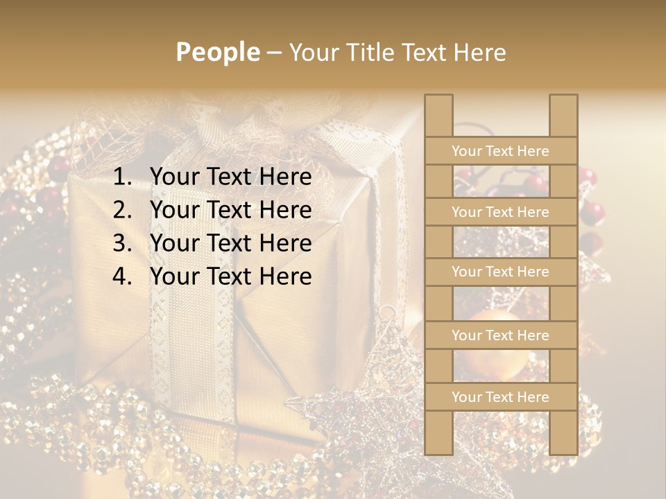 Present Red Stars PowerPoint Template