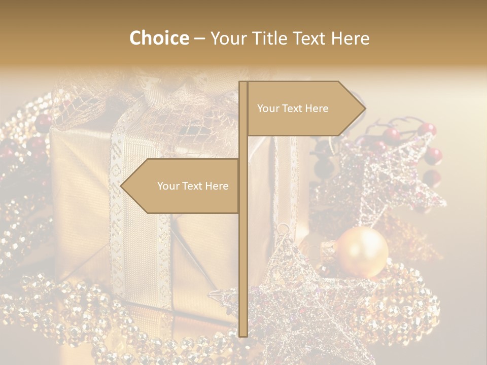 Present Red Stars PowerPoint Template