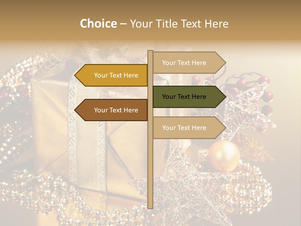 Present Red Stars PowerPoint Template