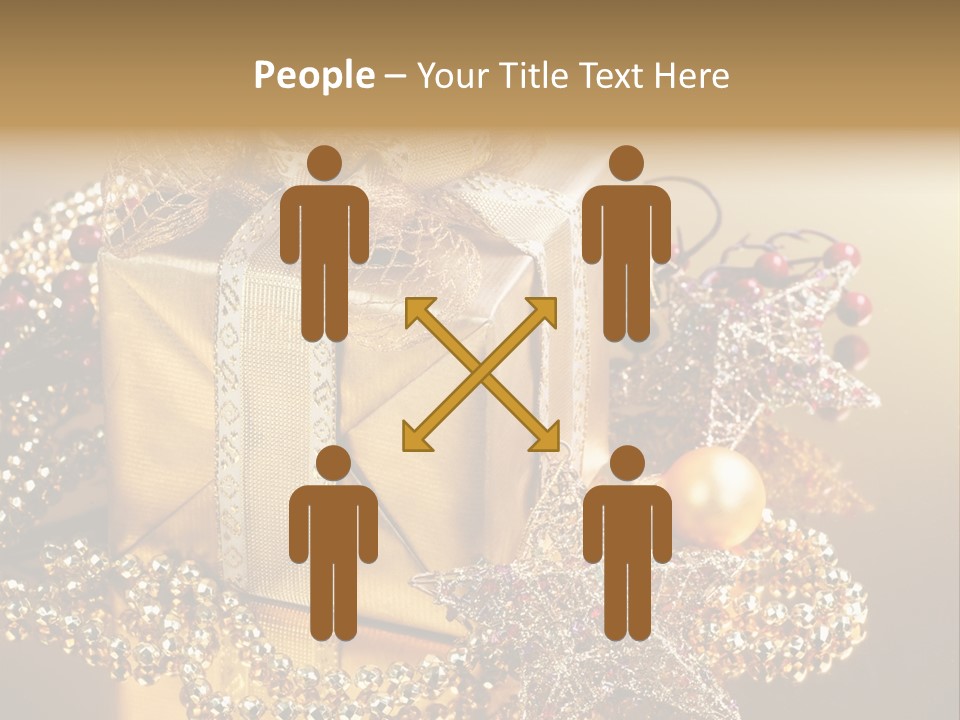 Present Red Stars PowerPoint Template