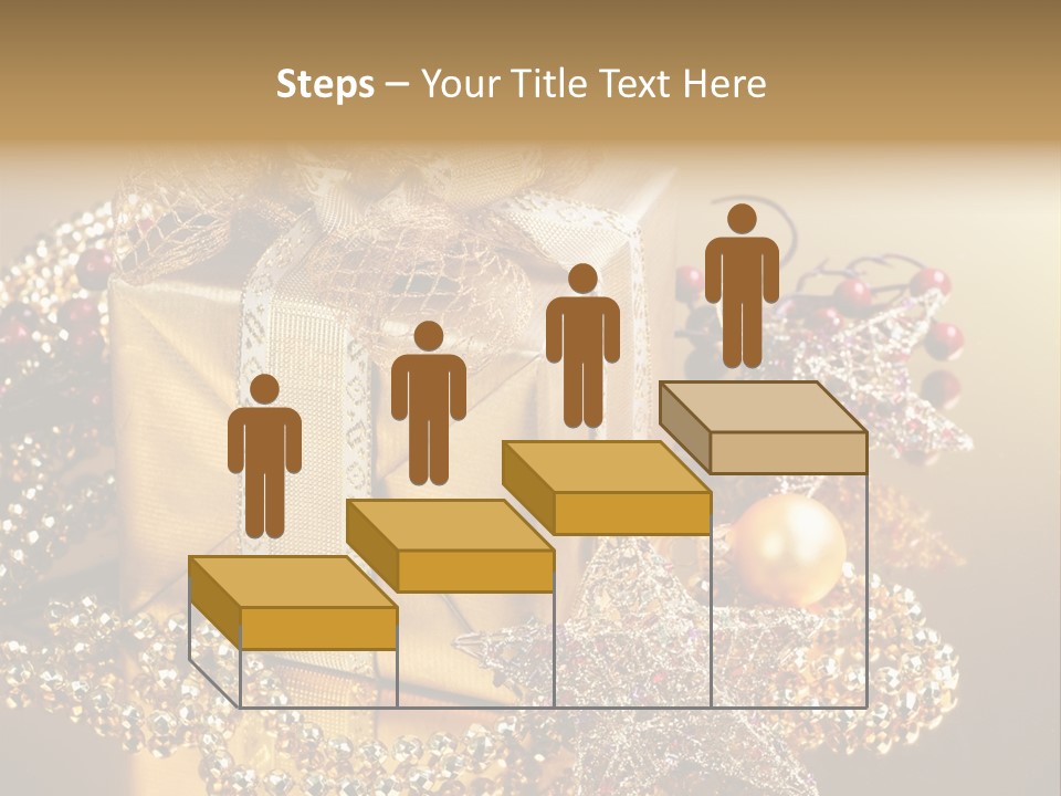 Present Red Stars PowerPoint Template