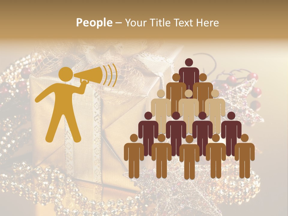 Present Red Stars PowerPoint Template