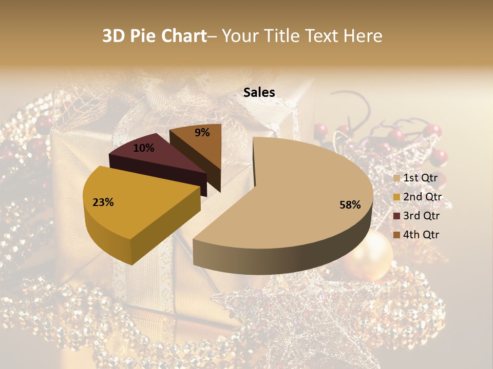 Present Red Stars PowerPoint Template