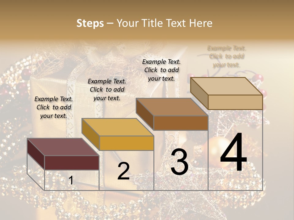 Present Red Stars PowerPoint Template