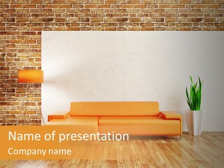 Sofa Background PowerPoint Template