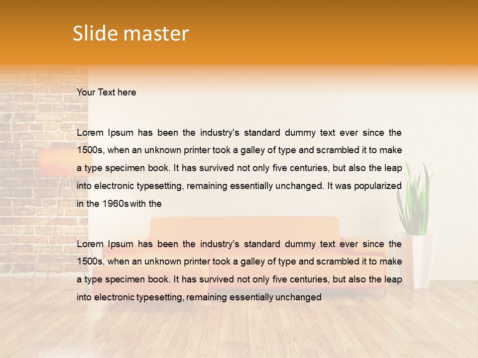 Sofa Background PowerPoint Template