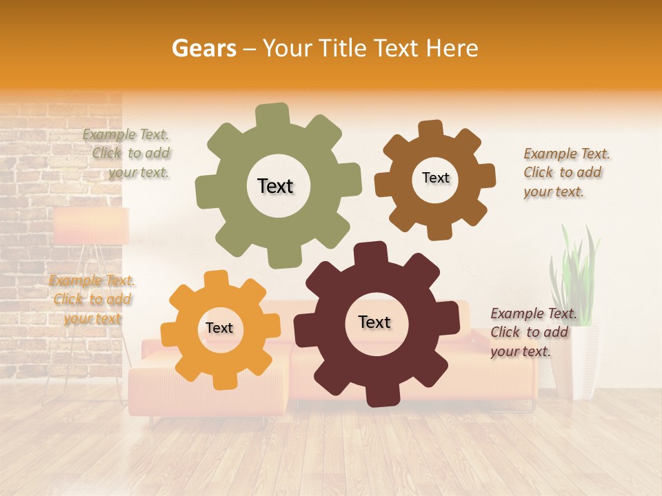 Sofa Background PowerPoint Template