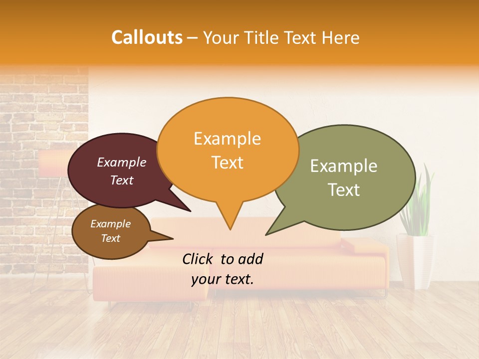 Sofa Background PowerPoint Template