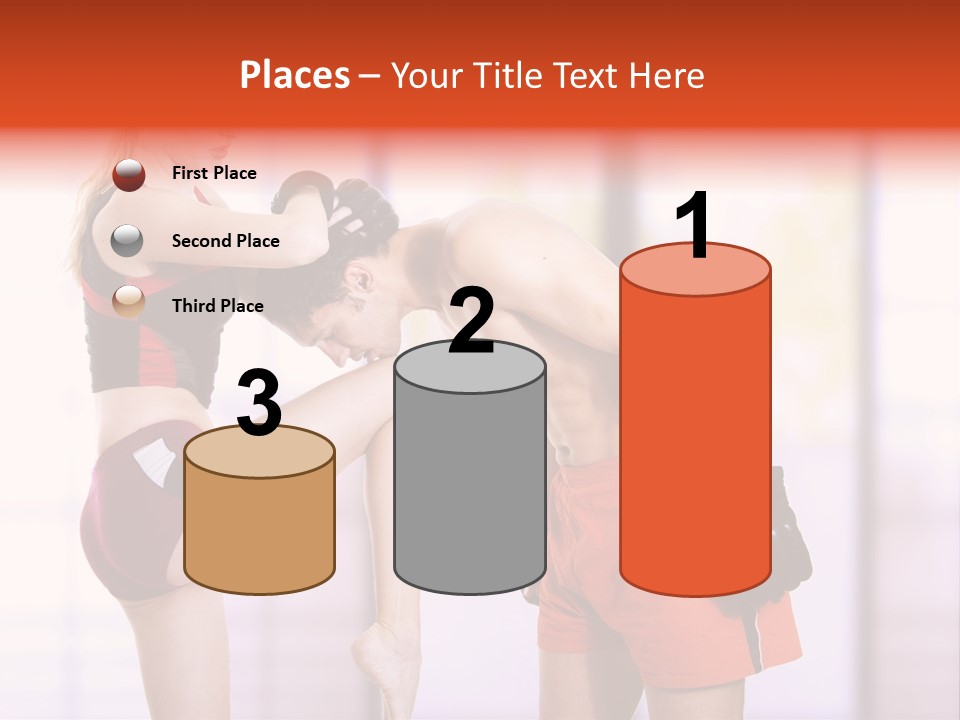 Woman Fighter PowerPoint Template