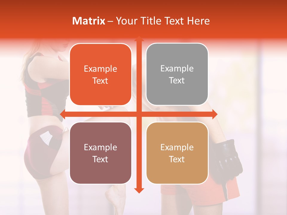 Woman Fighter PowerPoint Template