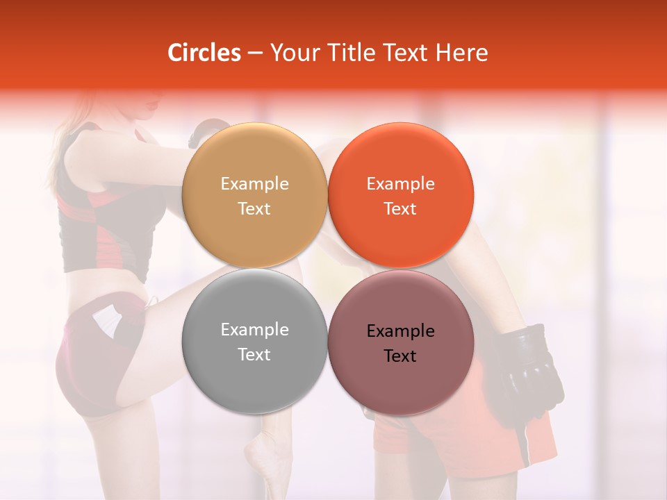 Woman Fighter PowerPoint Template