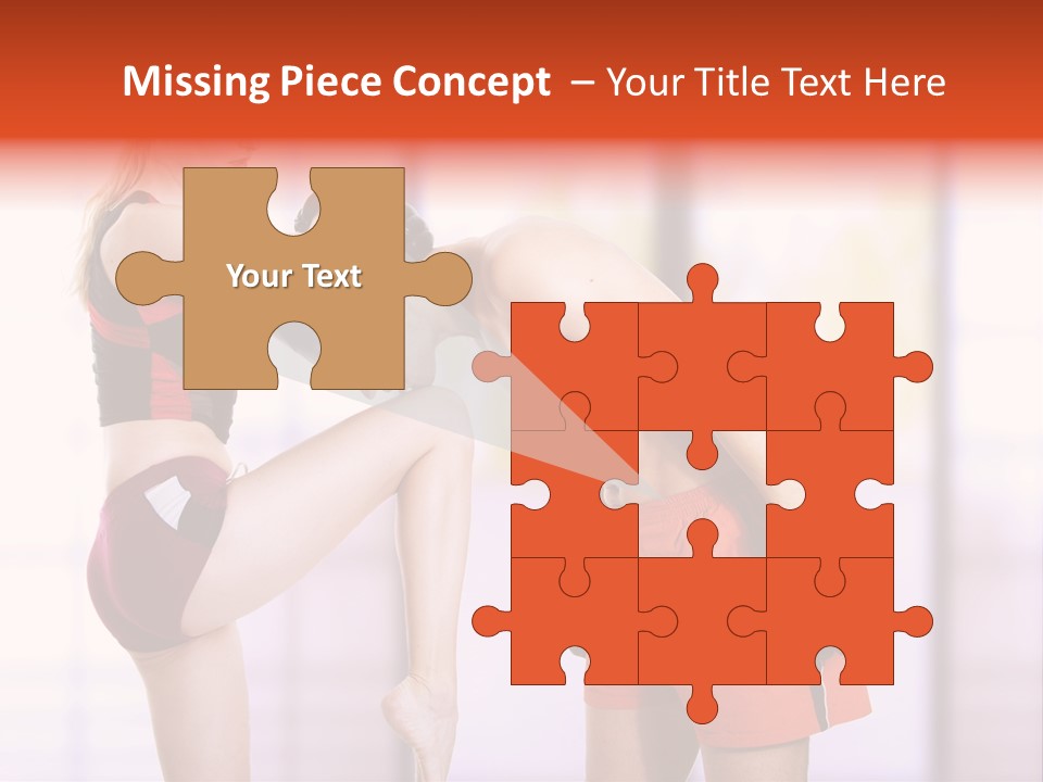 Woman Fighter PowerPoint Template