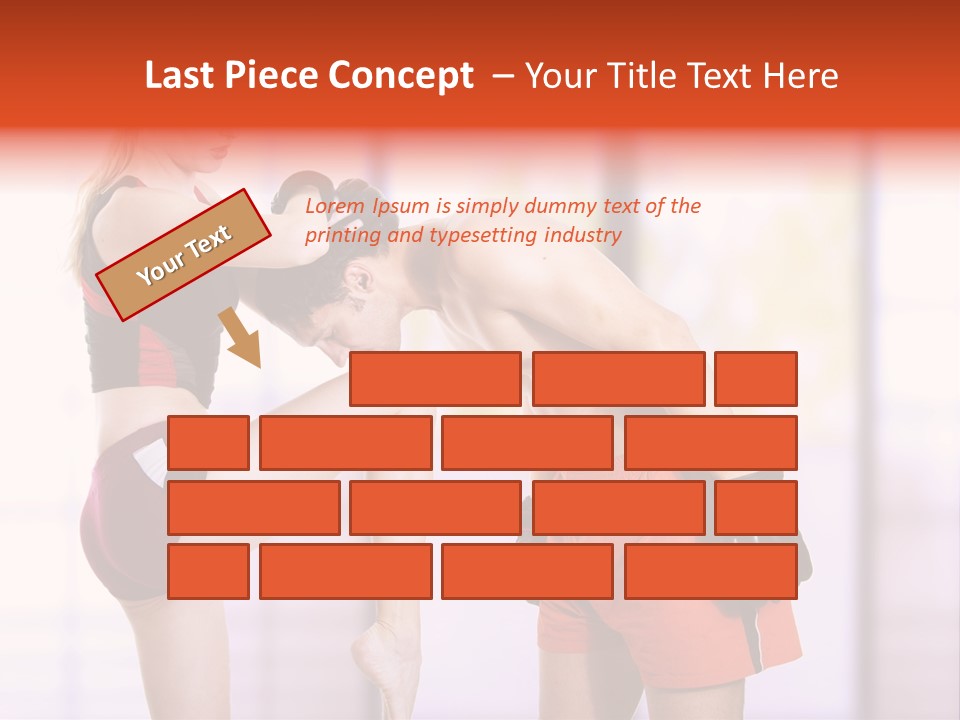 Woman Fighter PowerPoint Template