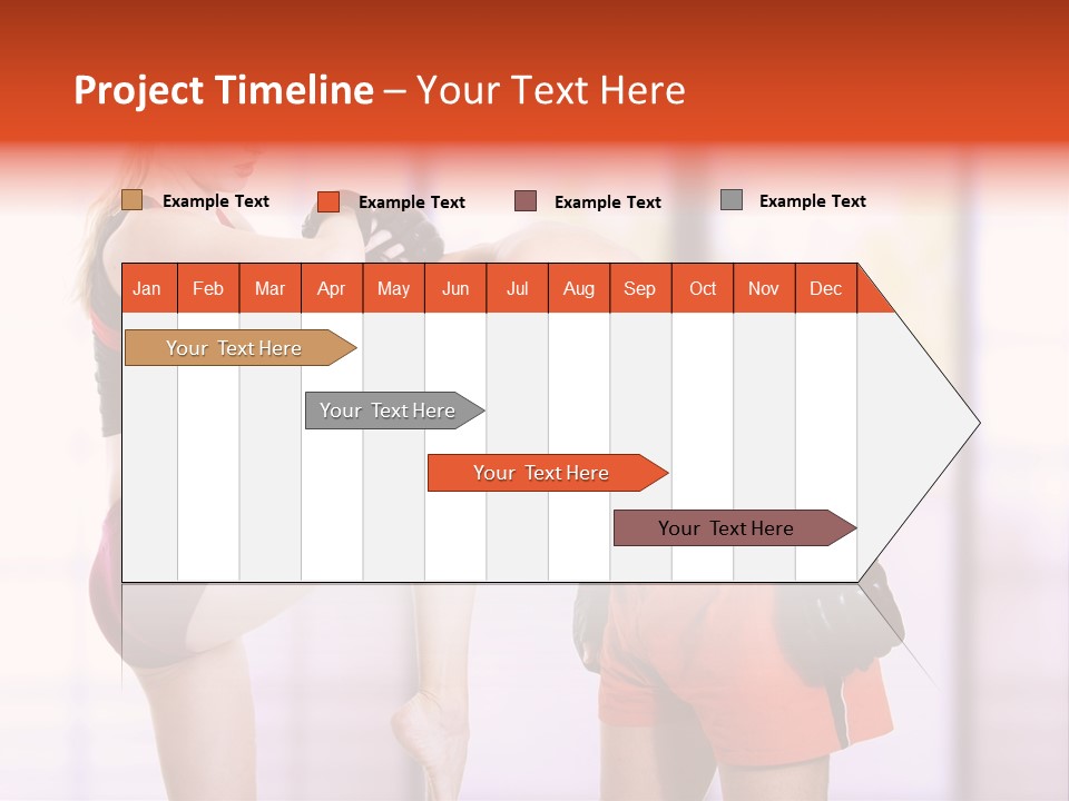 Woman Fighter PowerPoint Template