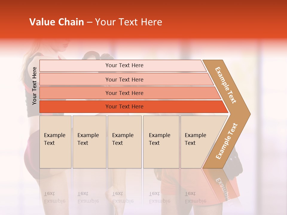 Woman Fighter PowerPoint Template
