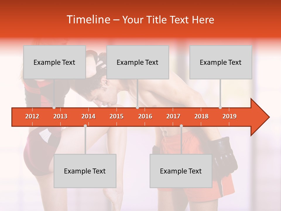 Woman Fighter PowerPoint Template