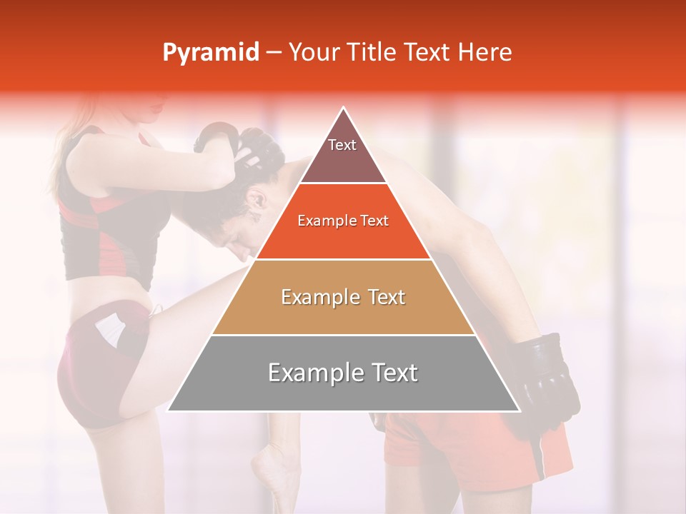 Woman Fighter PowerPoint Template