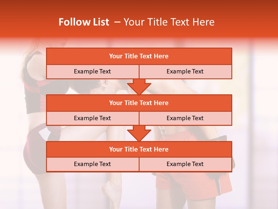 Woman Fighter PowerPoint Template