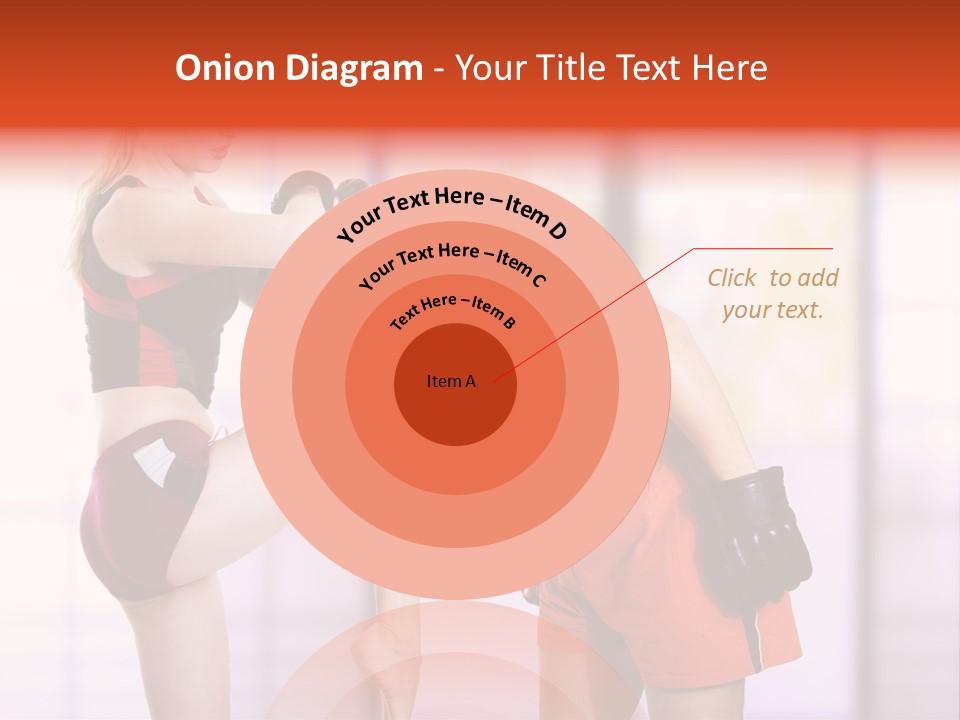 Woman Fighter PowerPoint Template