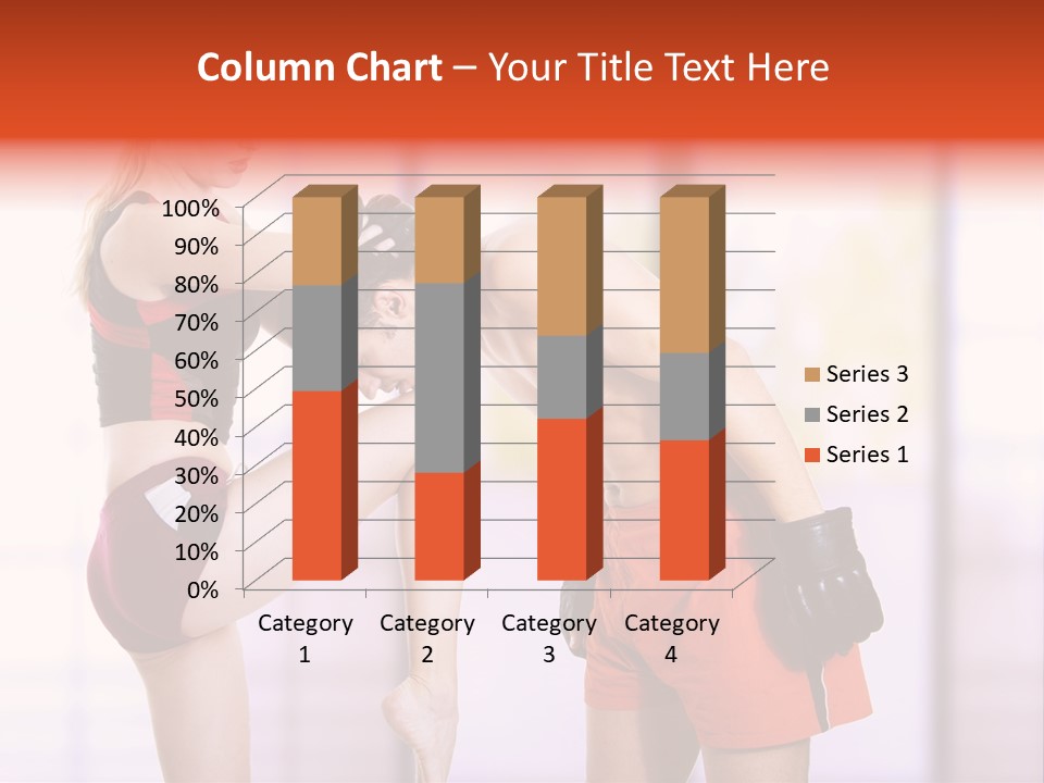 Woman Fighter PowerPoint Template