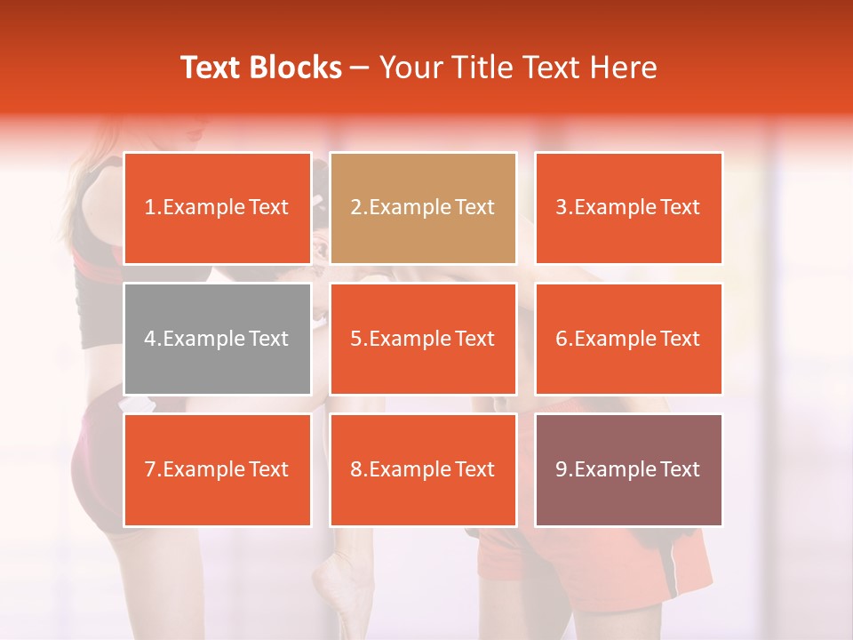 Woman Fighter PowerPoint Template