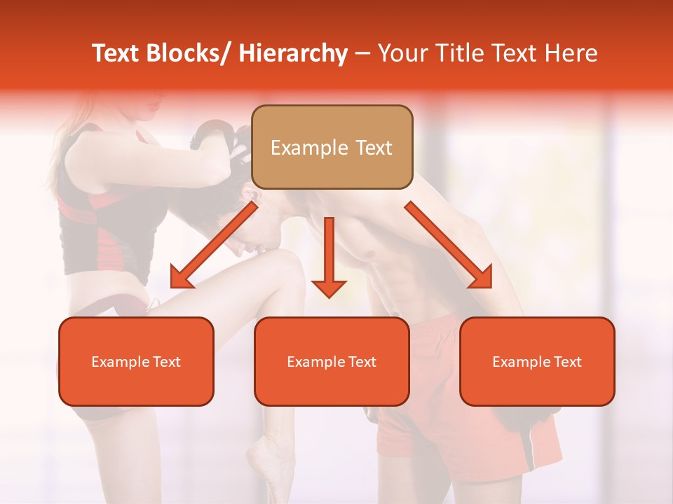 Woman Fighter PowerPoint Template