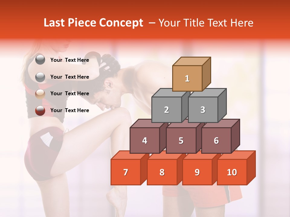 Woman Fighter PowerPoint Template