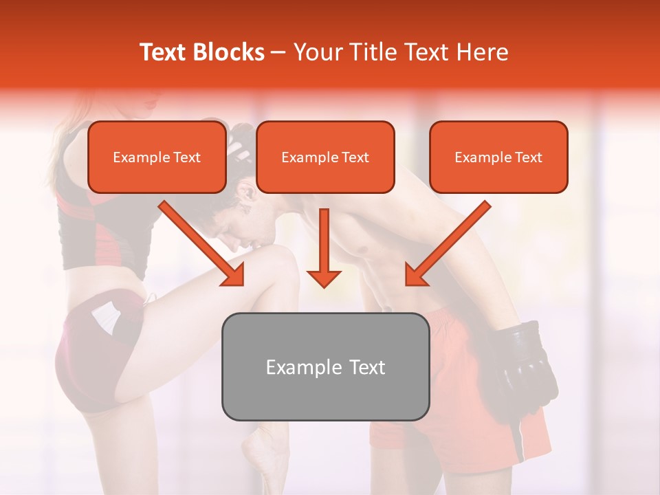 Woman Fighter PowerPoint Template