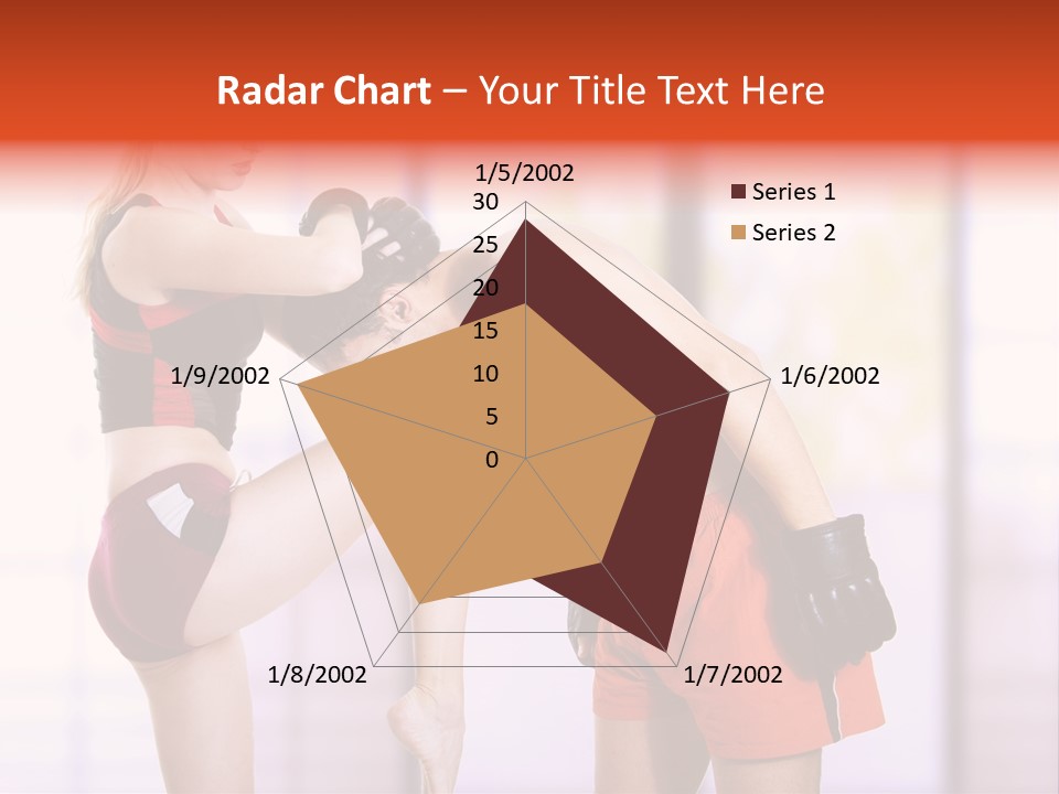 Woman Fighter PowerPoint Template