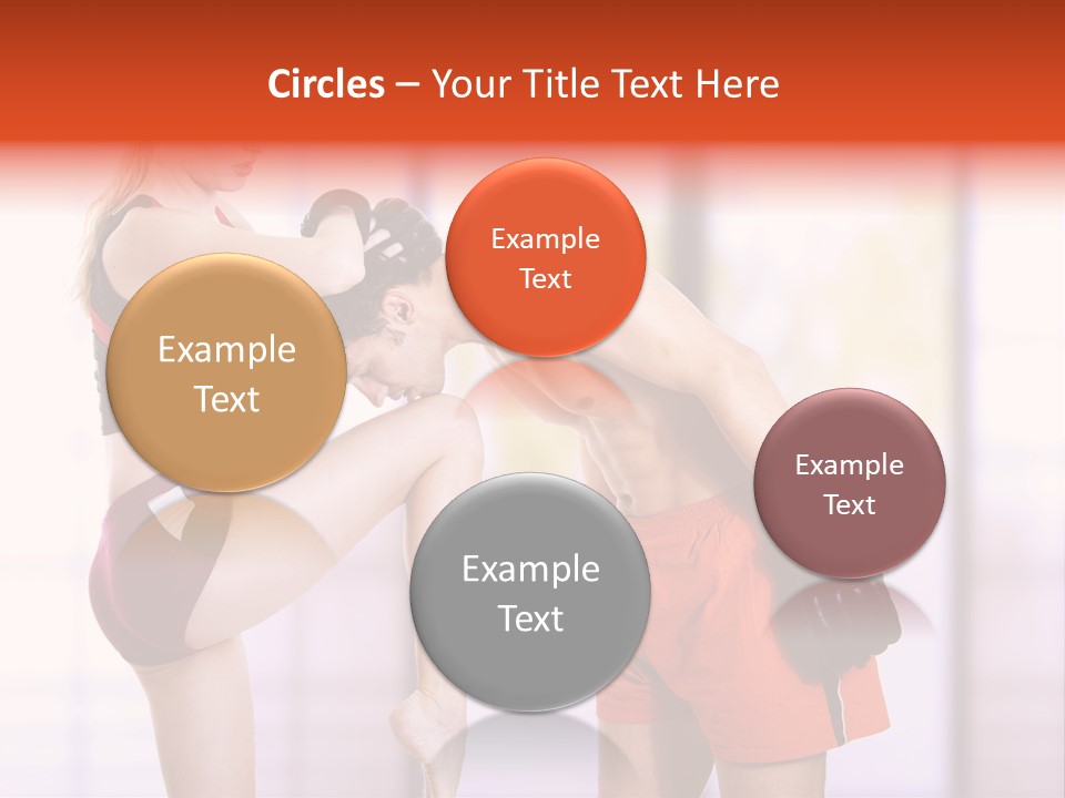 Woman Fighter PowerPoint Template