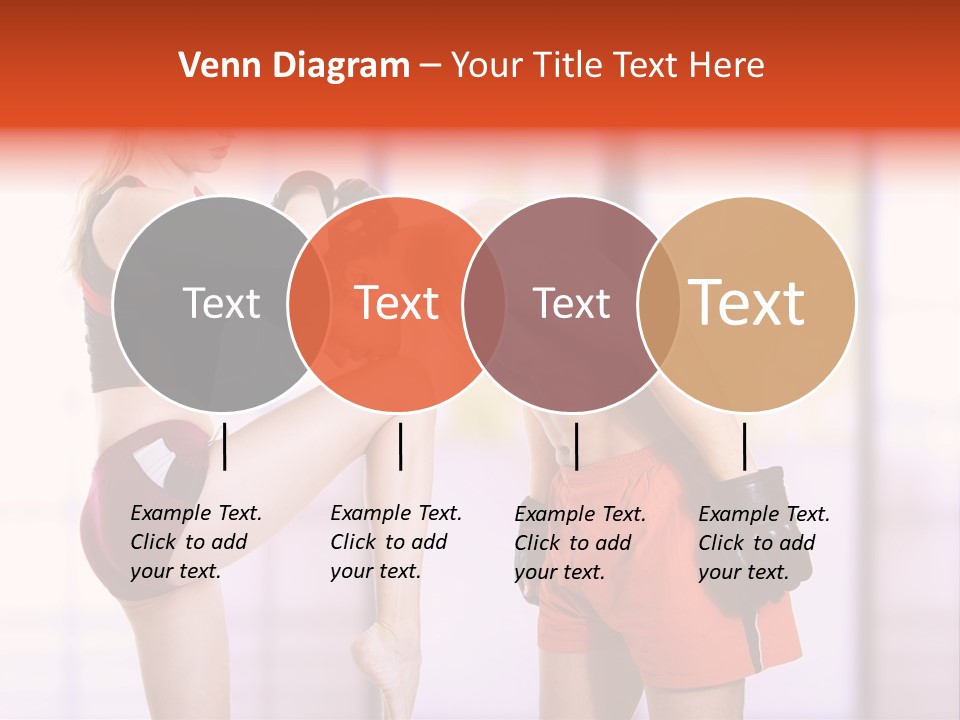 Woman Fighter PowerPoint Template