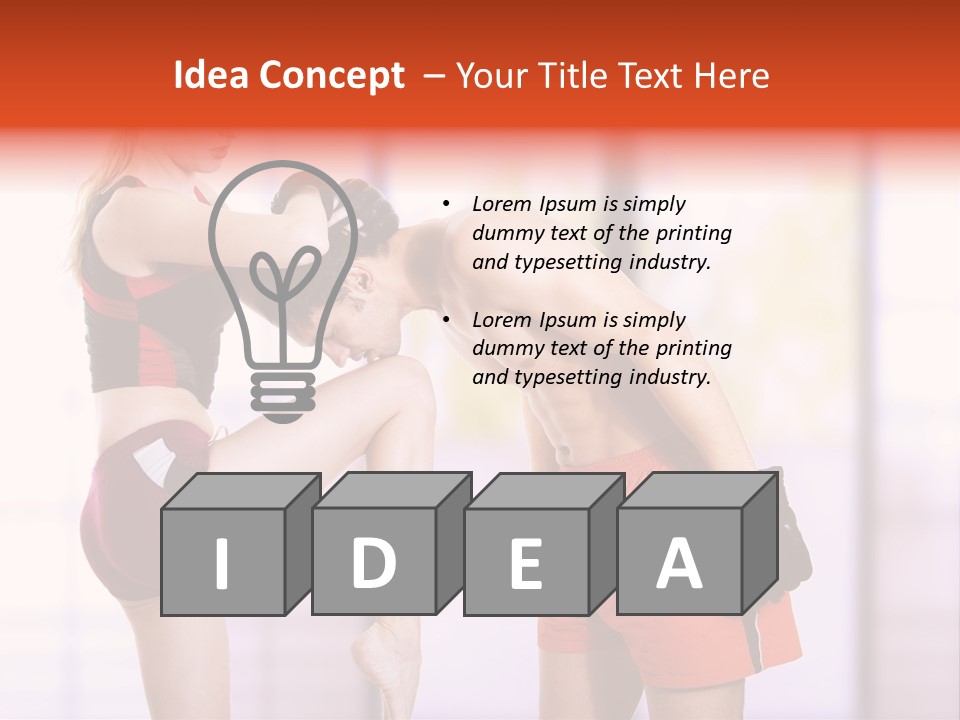 Woman Fighter PowerPoint Template