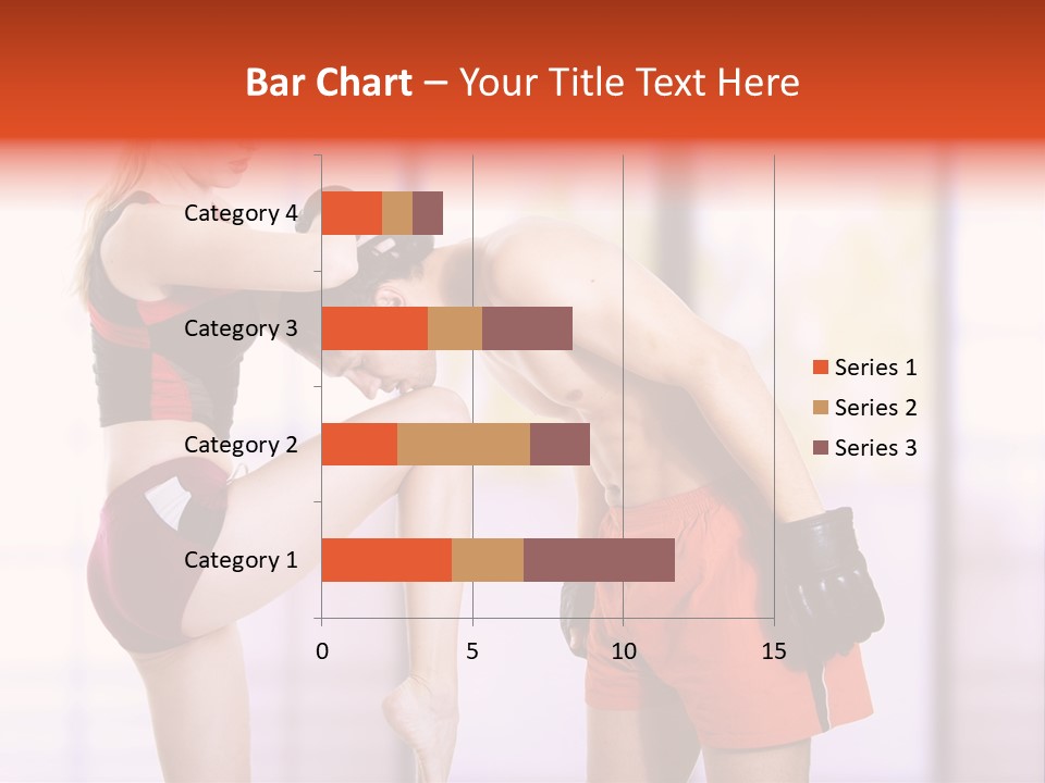 Woman Fighter PowerPoint Template