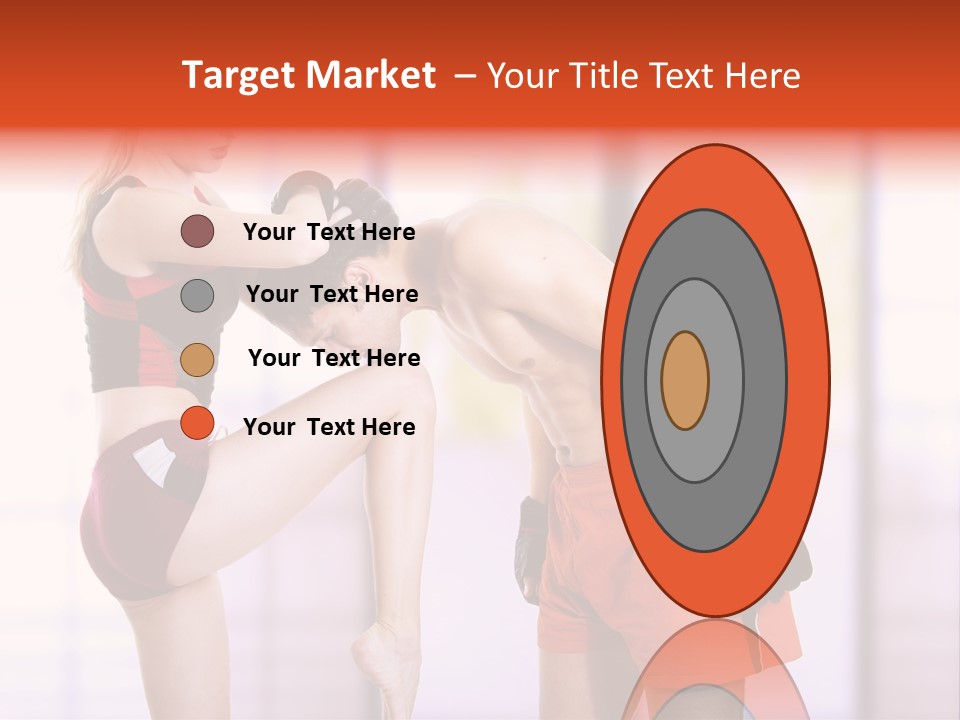 Woman Fighter PowerPoint Template