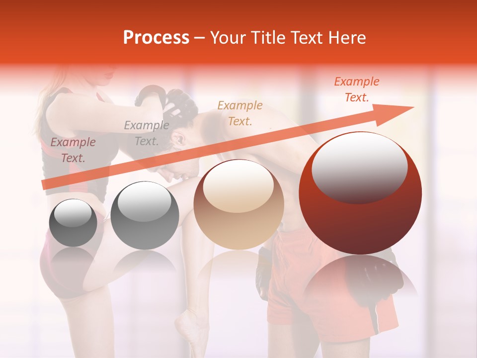 Woman Fighter PowerPoint Template