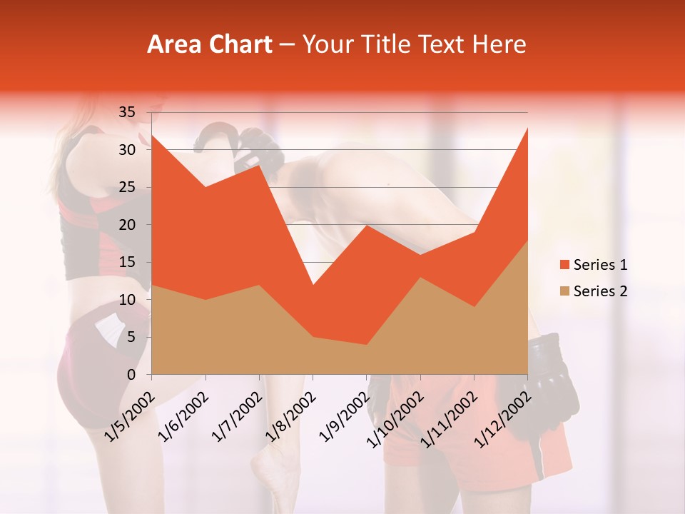 Woman Fighter PowerPoint Template