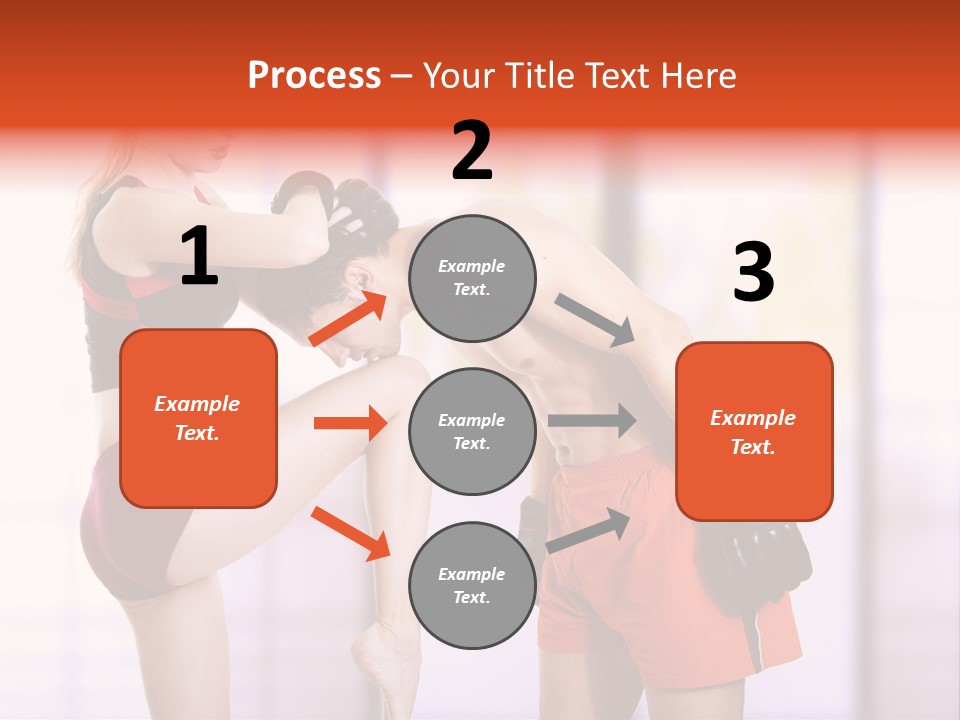 Woman Fighter PowerPoint Template