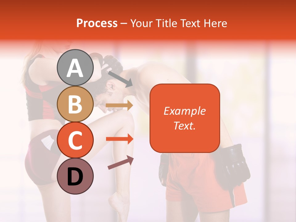 Woman Fighter PowerPoint Template