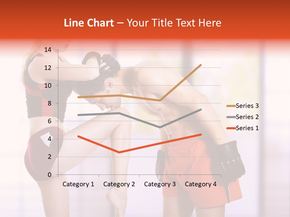 Woman Fighter PowerPoint Template