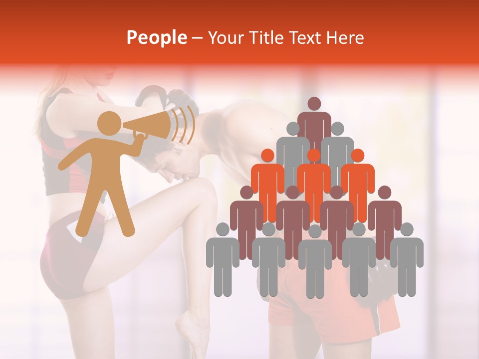 Woman Fighter PowerPoint Template