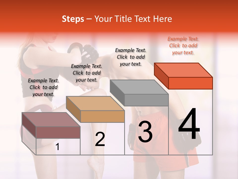 Woman Fighter PowerPoint Template