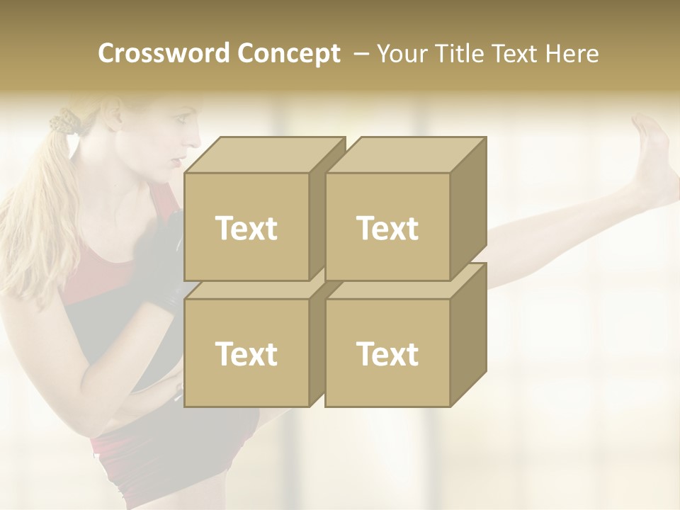 Kicking Leg PowerPoint Template