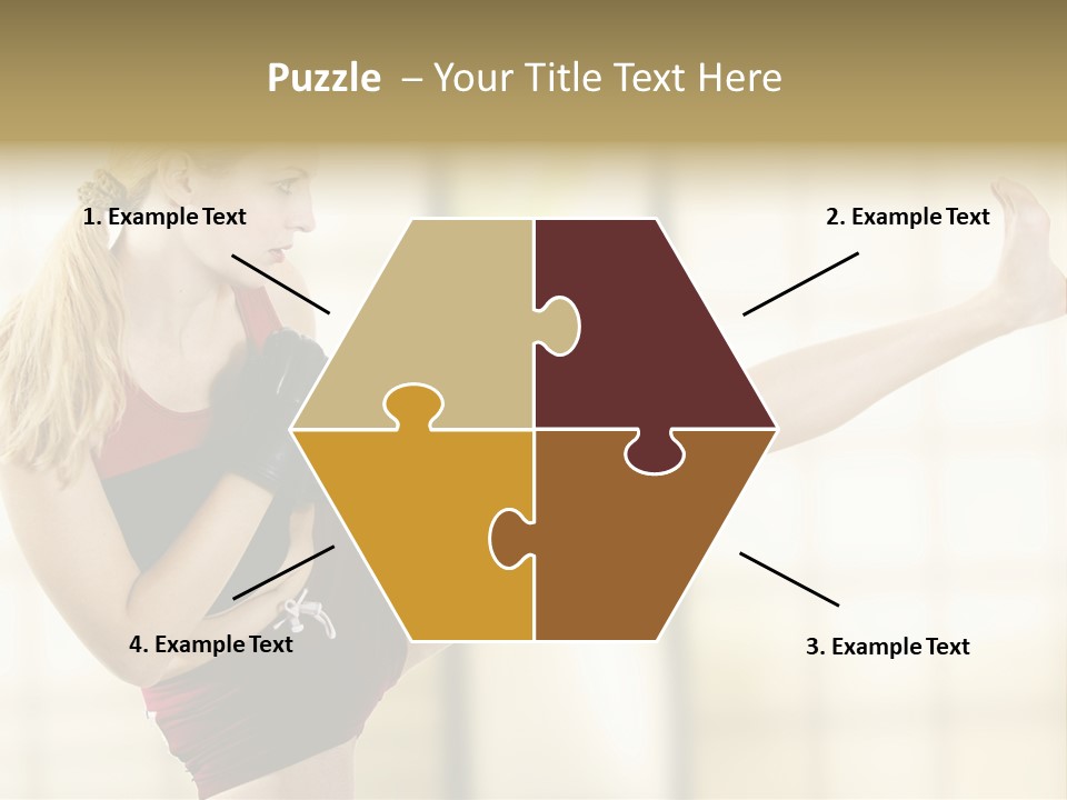 Kicking Leg PowerPoint Template