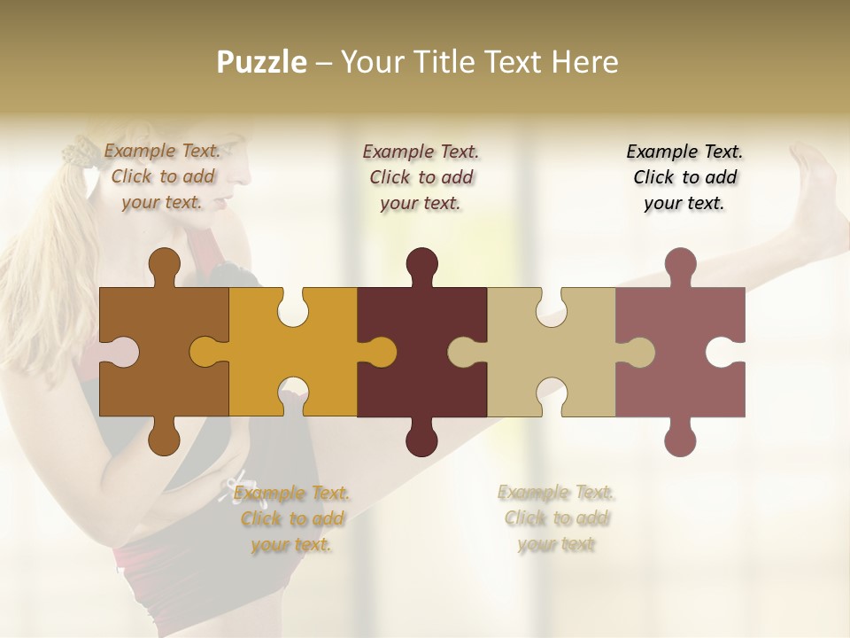 Kicking Leg PowerPoint Template