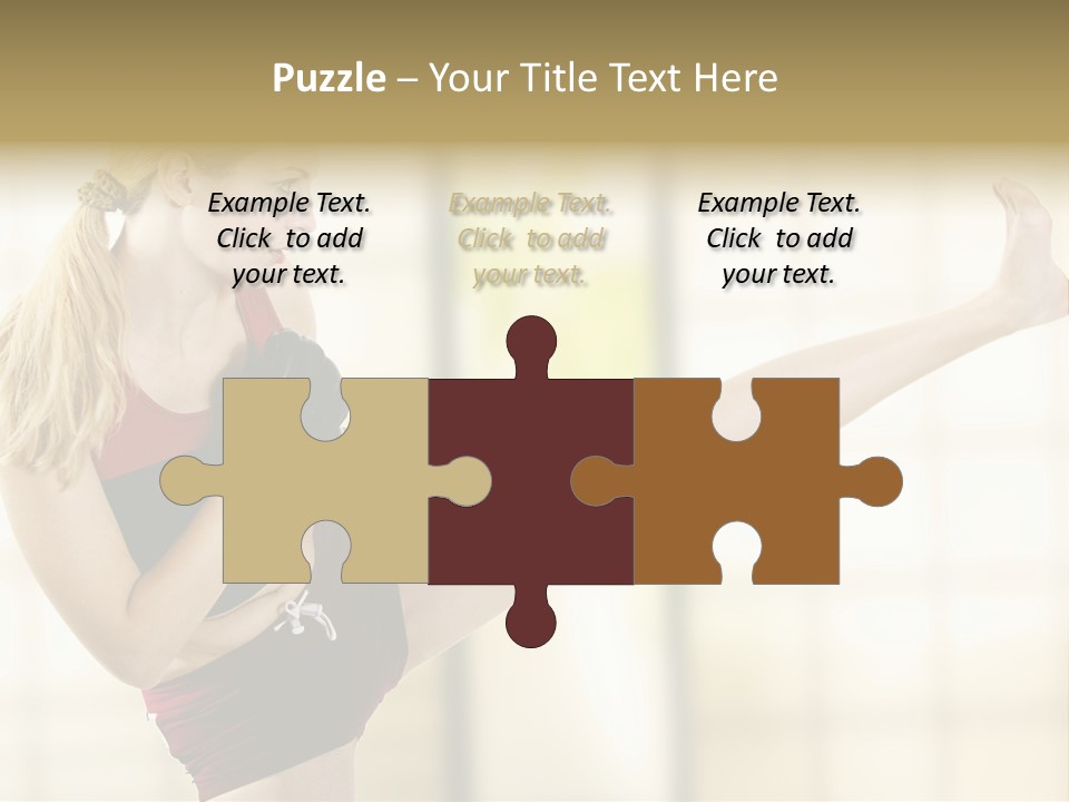 Kicking Leg PowerPoint Template