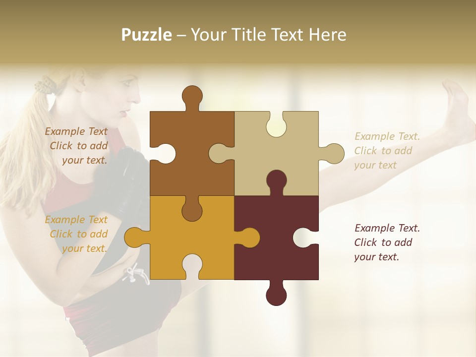 Kicking Leg PowerPoint Template