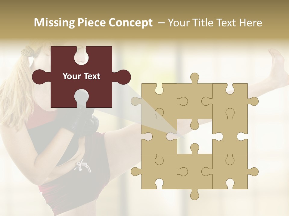 Kicking Leg PowerPoint Template